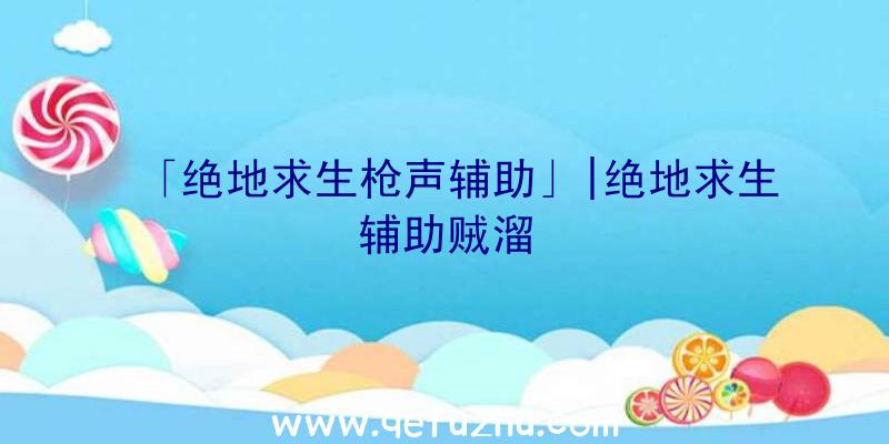 「绝地求生枪声辅助」|绝地求生辅助贼溜